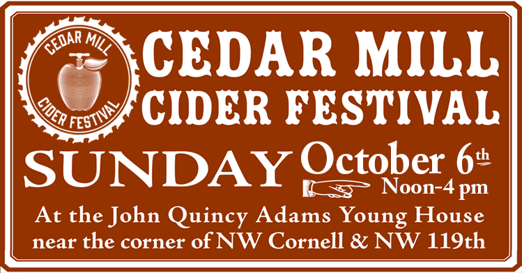 Cedar Mill Cider Festival Header